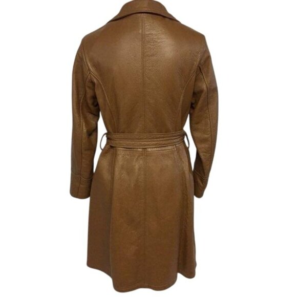 Vintage Mid Western Sport Togs Deerskin Leather Coat Women 34 Used - Picture 2 of 12